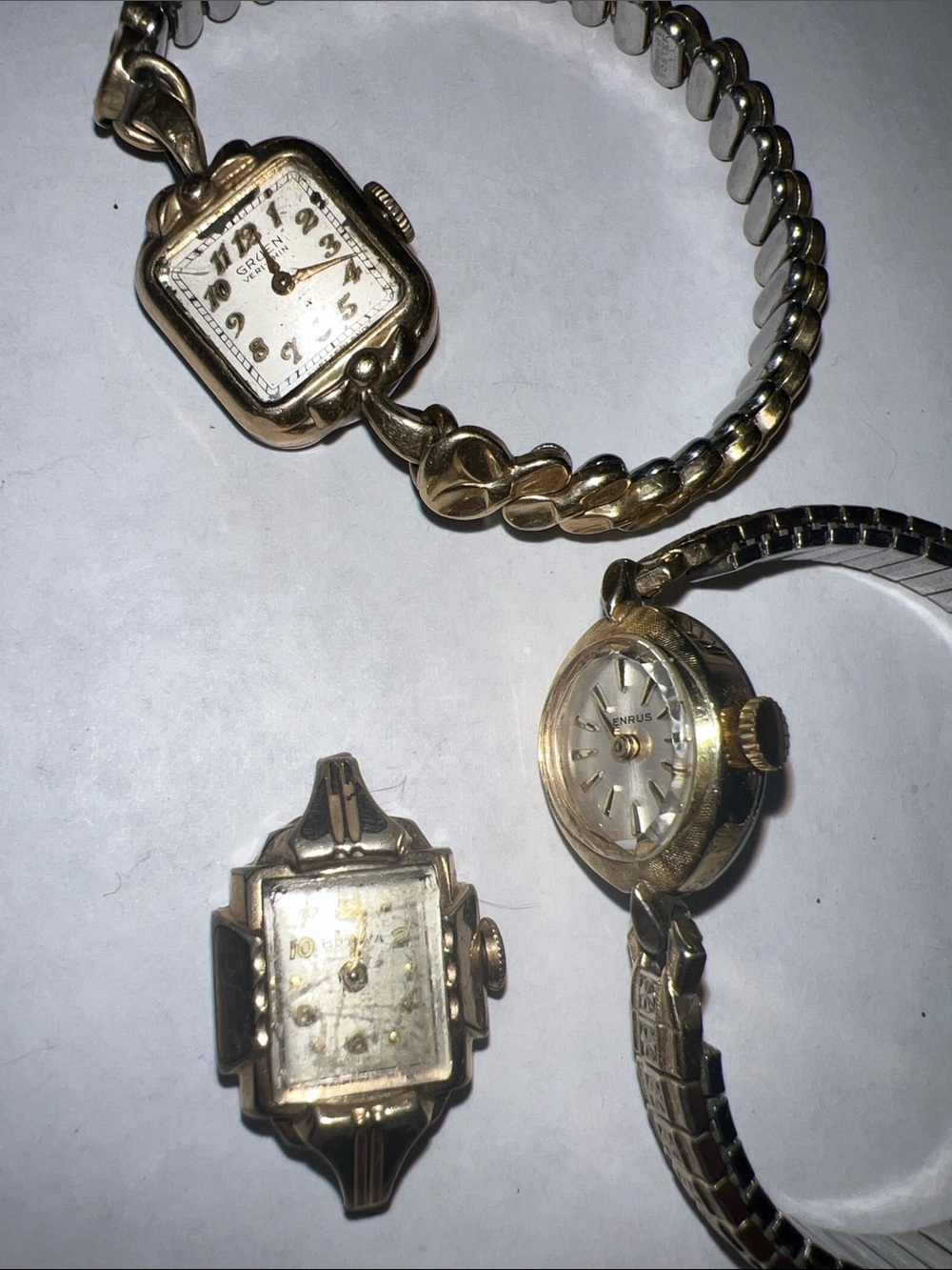 Ladies Benrus Gruen Bulova gold filled watches